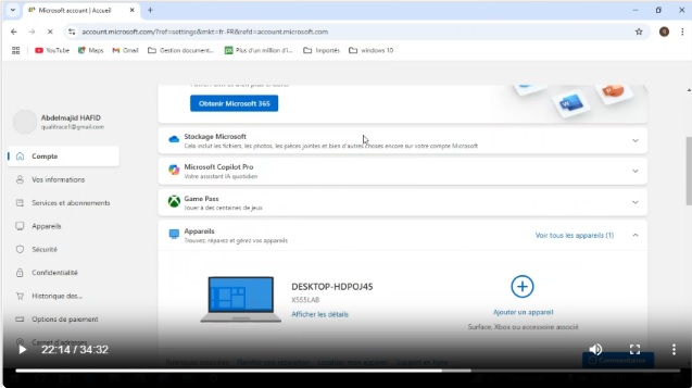 Contrôle Parentale de Microsoft