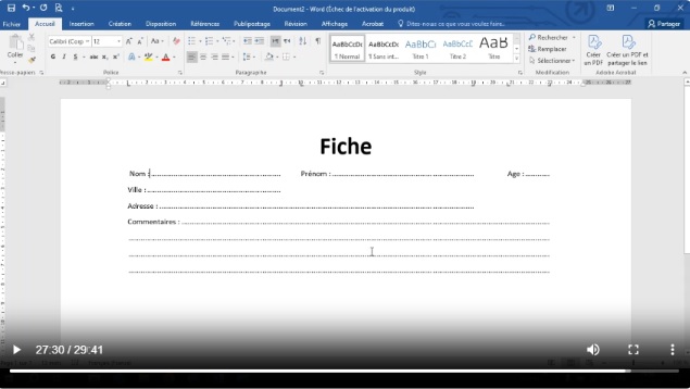 Guide illustré pour créer des fiches par la notion de tabulation