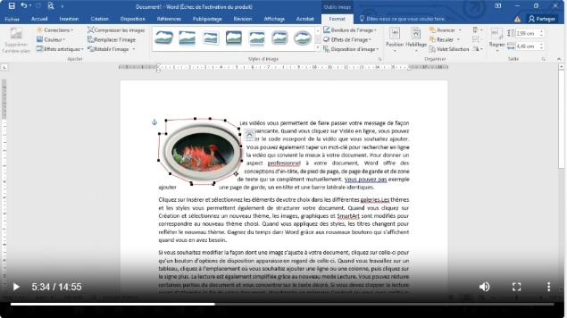 Paramétrer Image Word