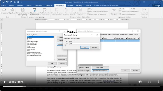 Utilisation de l'outil de publipostage pour créer des lettres personnalisées